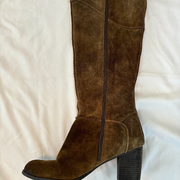 Franco Sarto Yamka Knee-High Boot, Olive Green Size 11 - Picture 2 of 10